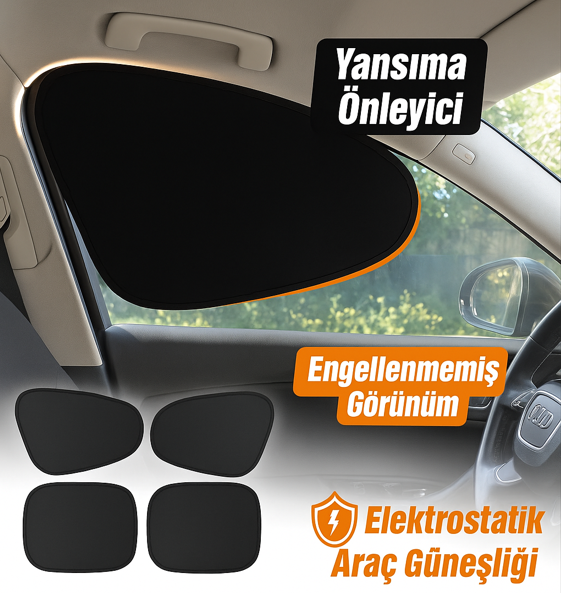 Elektrostatik Araç İçi Güneşlik