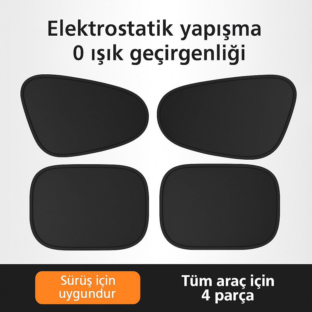 Elektrostatik Araç İçi Güneşlik
